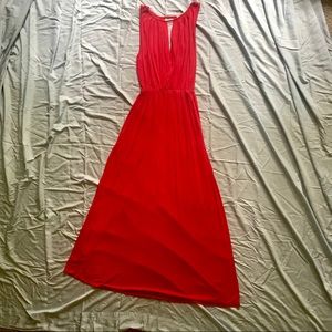 High neck maxi dress